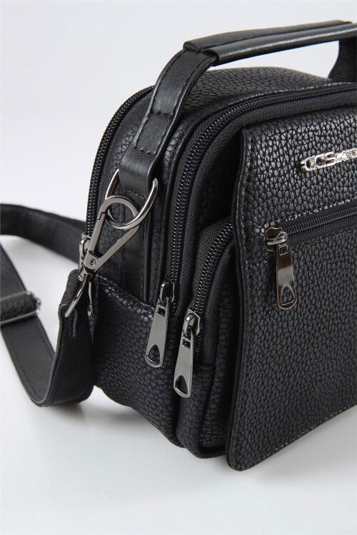Black Mens Hand and Shoulder Bag 31494