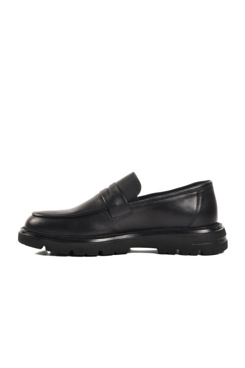 Black Genuine Leather Mens Classic Shoes 020 M