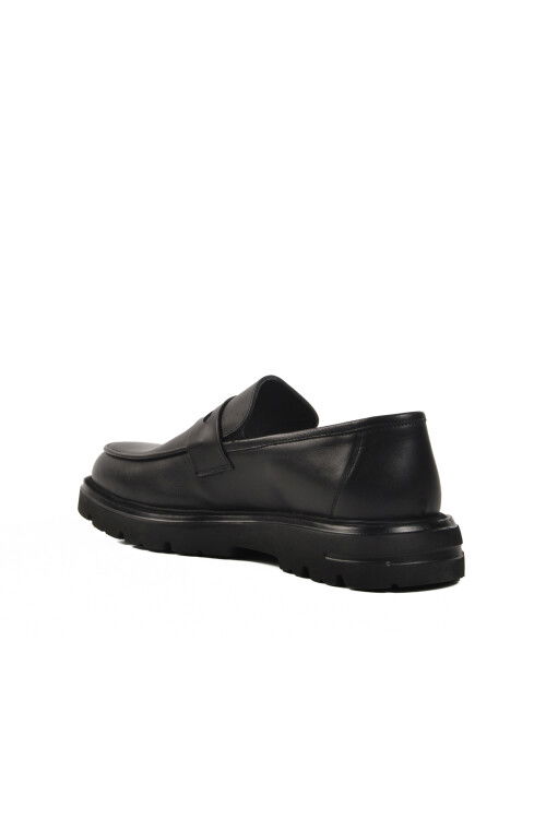 Black Genuine Leather Mens Classic Shoes 020 M