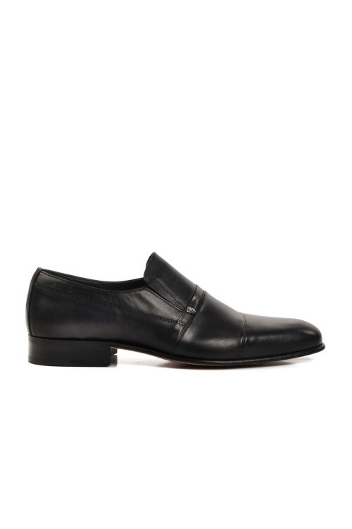 Black Genuine Leather Mens Classic Shoes 02537 M