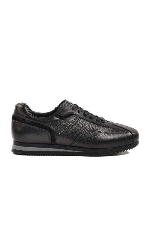 Black Genuine Leather Mens Casual Shoes 5Y0894-7811 M