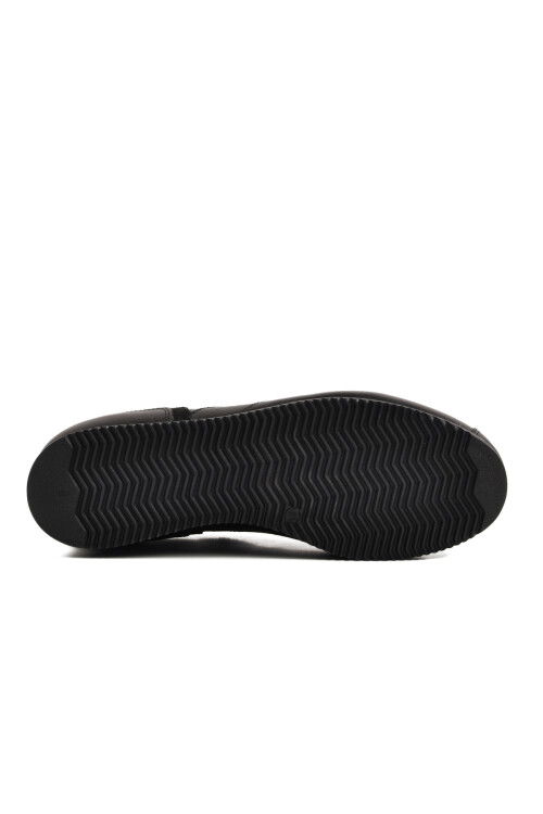 Black Genuine Leather Mens Casual Shoes 5Y0894-7811 M