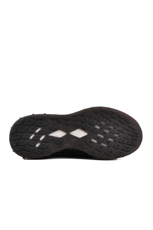 Black Genuine Leather Mens Sneakers 25Y592 M