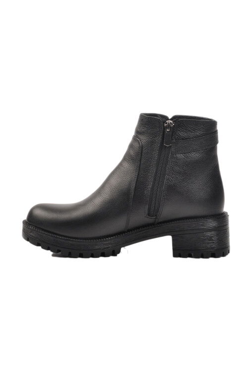Black Womens Genuine Leather Boots PC-52024 Z