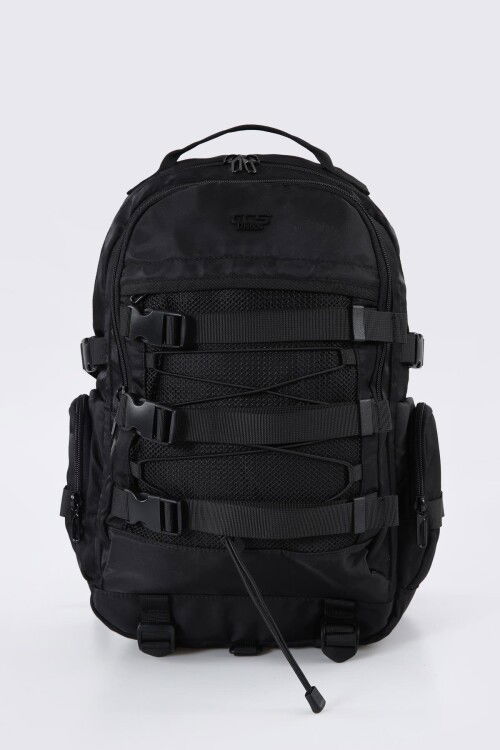 Black Unisex Camping Travel Backpack 51460
