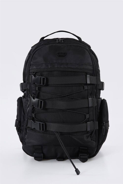 Black Unisex Camping Travel Backpack 51460