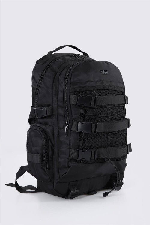 Black Unisex Camping Travel Backpack 51460