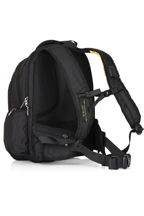 Black Unisex Camping and Travel Backpack 51248
