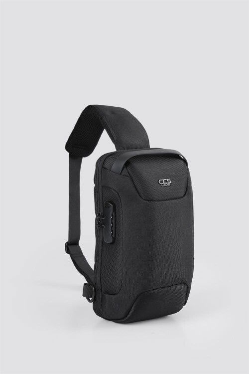 Black Crossbody Unisex Chest and Backpack 51463