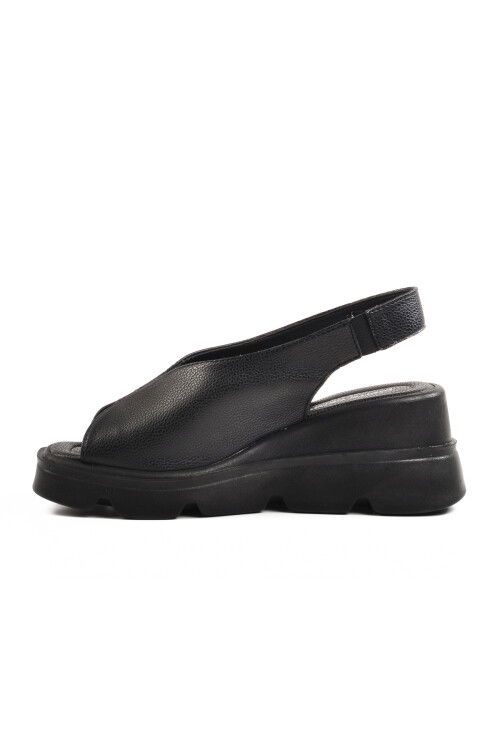 Black High Sole Womens Slippers PC-7533 Z