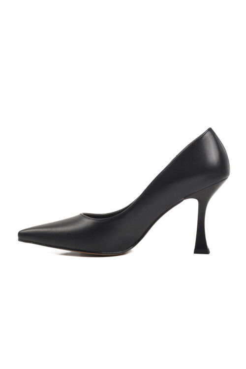 Black Thin Heeled Womens Evening Shoes 284083 Z