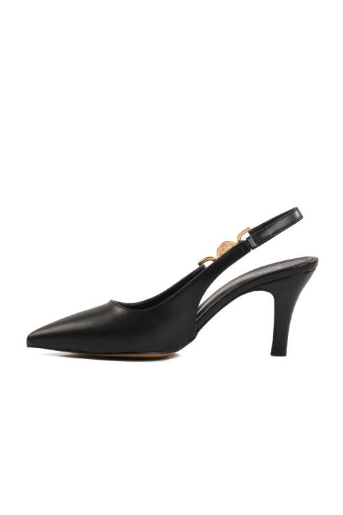 Black Womens Thin Heeled Shoes 312390 Z