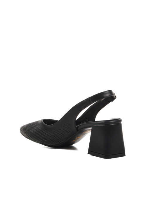 Black Thick Heel Womens High Heel Shoes 617103 Z