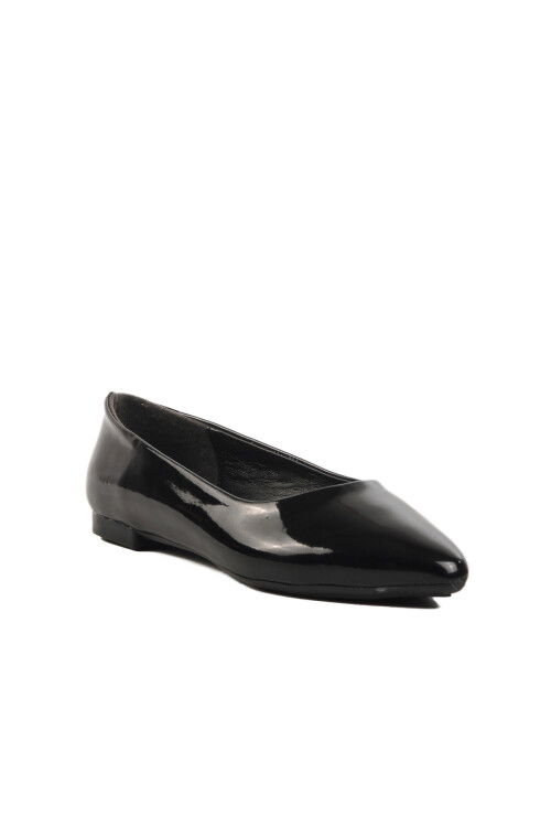 Black Patent Leather Light Thin Sole Womens Ballerinas 209118 Z