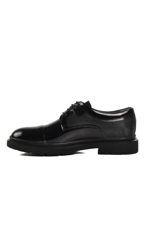 Black Patent Leather Genuine Leather Mens Classic Shoes 015 M