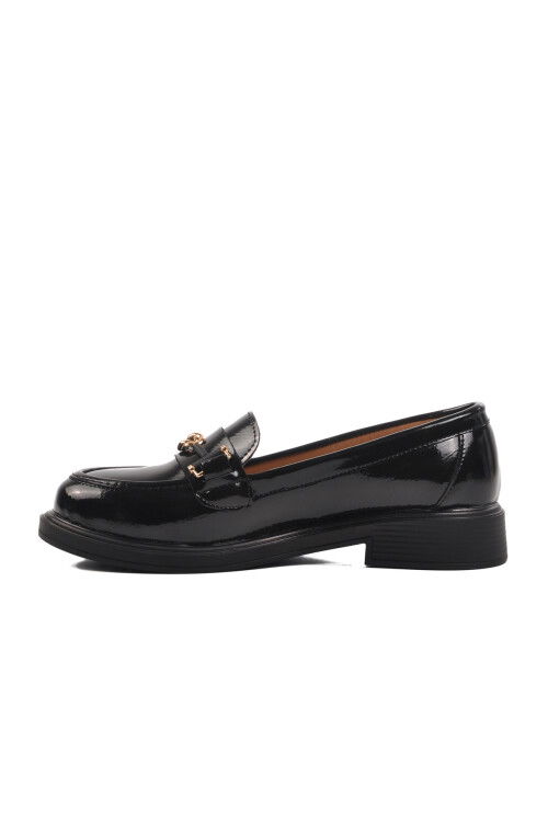 Black Patent Leather Womens Casual Shoes 572415 Z