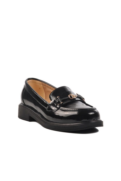Black Patent Leather Womens Casual Shoes 572415 Z