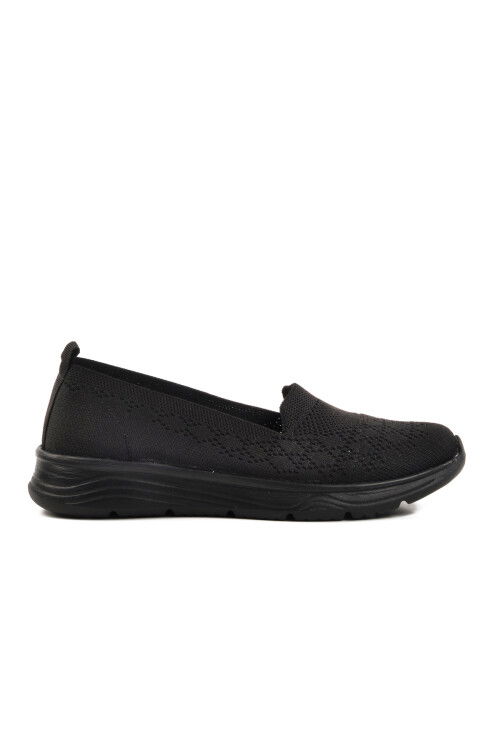 Black Lightweight Knit Womens Casual Shoes 2410 Z