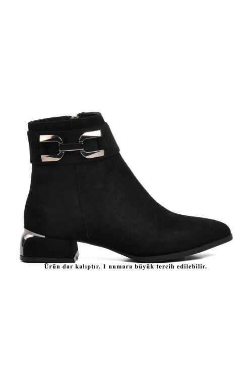 Black Suede Womens Boots 248035 Z