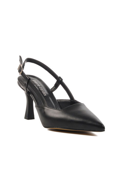 Black Thin Heeled Womens Evening Shoes PC-54723 Z