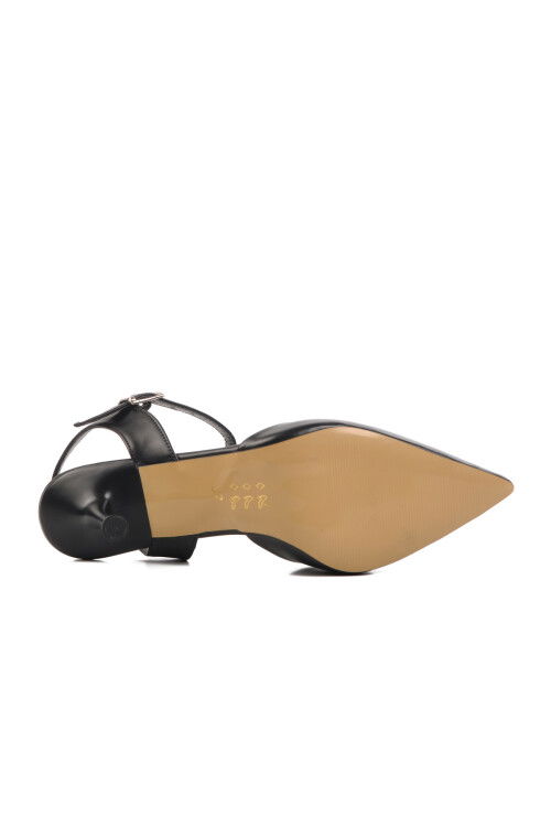 Black Thin Heeled Womens Evening Shoes PC-54717 Z