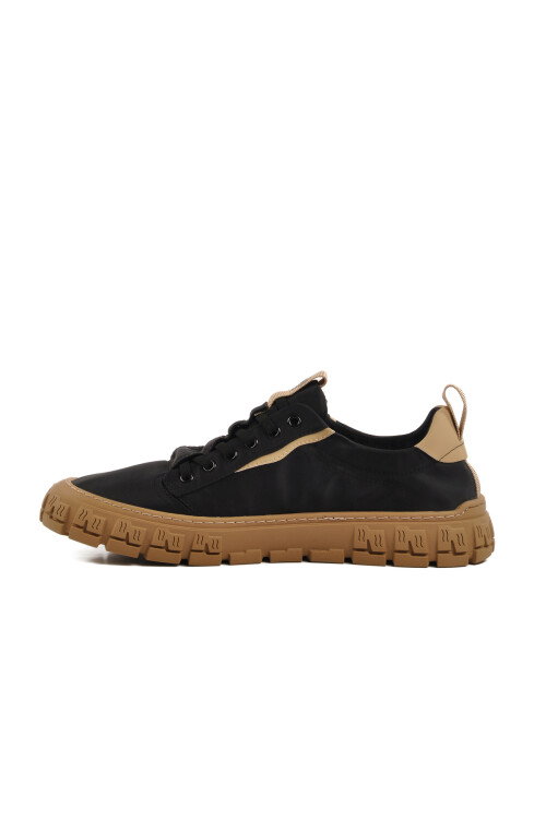 Black Light Textile Mens Casual Shoes 25Y518 M