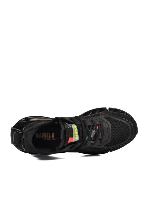 Black Mesh Breathable Memory Foam Mens Sneaker Bright M