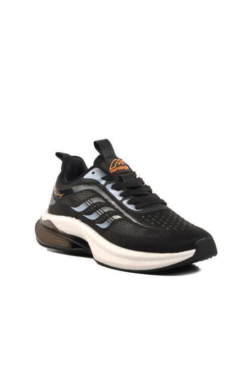 Black Lightweight Memory Foam Mens Sneakers M-04327 M