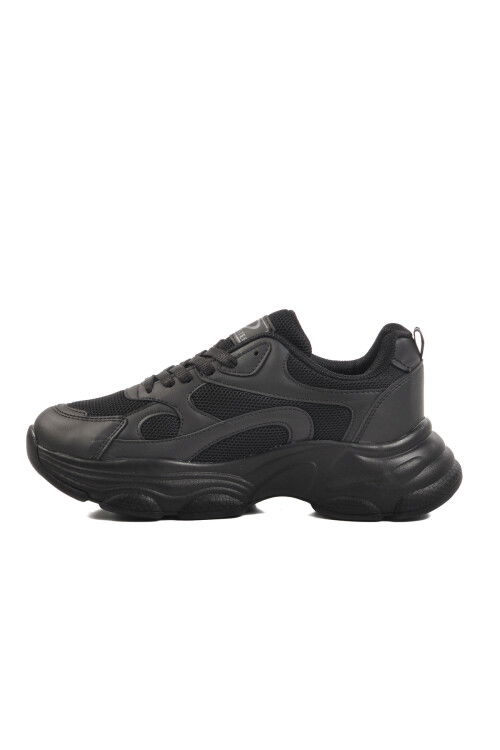 Siyah Fileli Kadın Spor Ayakkabı 164 G