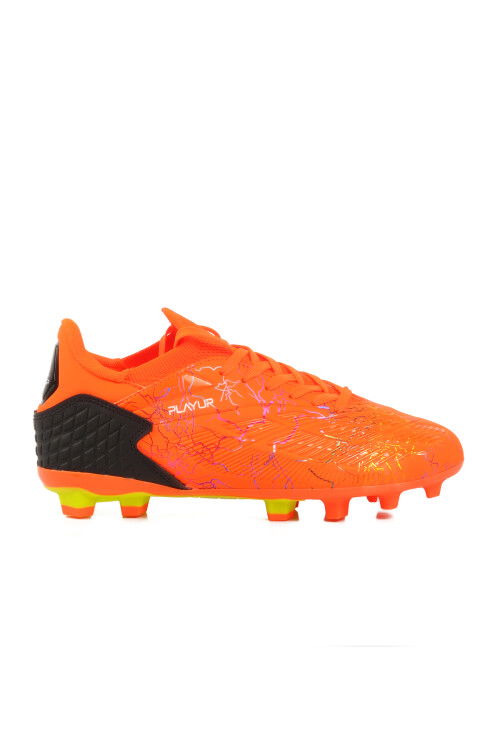 Orange Elastic Ankle Boys Cleats GK-251-148 G