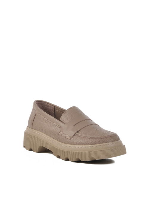 حذاء نسائي كاجوال من الجلد الطبيعي من المنك 2402-1 Z