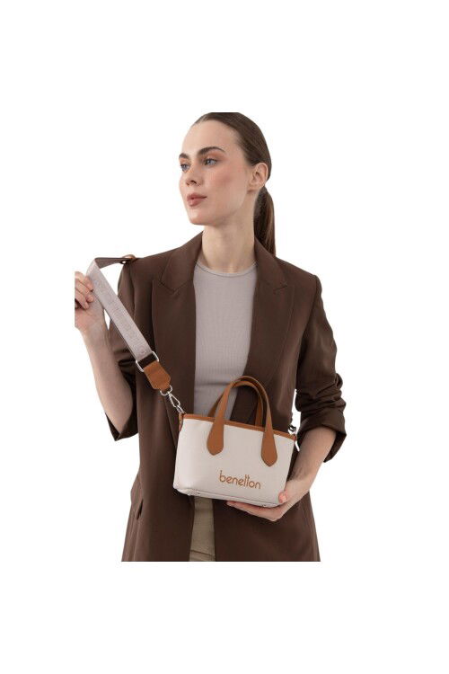 Beige Camel Womens Hand and Shoulder Bag BNT-1598