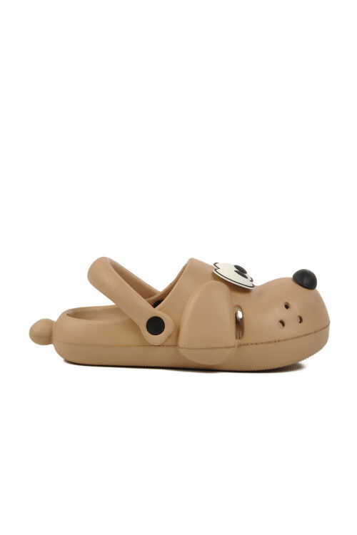 Beige Eva Light Unisex Kids Sabo Slippers Doggy P