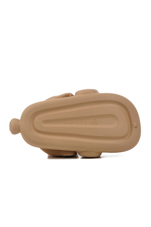 Beige Eva Light Unisex Kids Sabo Slippers Doggy P