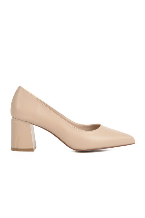 Beige Womens High Heel Shoes 312265 Z