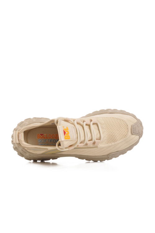 Beige Memory Foam Anorak Lightweight Flexible Mens Sneakers 241415 M