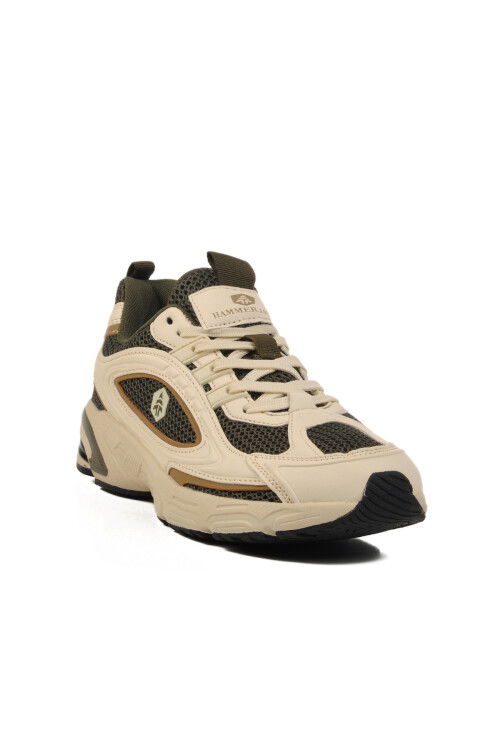 Beige Mesh Lightweight Breathable Mens Sports Shoes Alfonso 25025 M