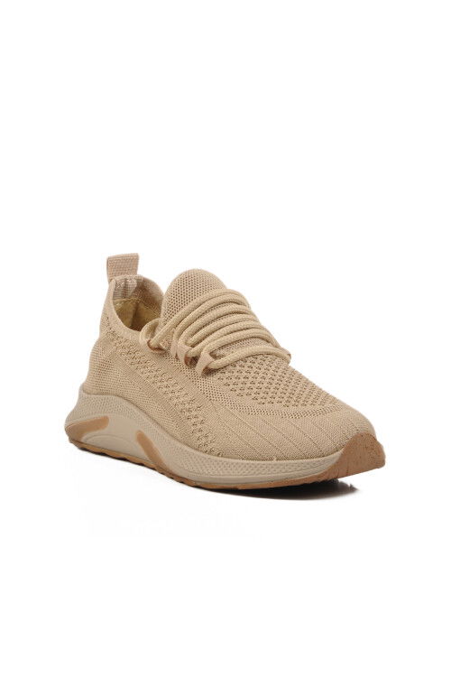 Beige Knit Light Unisex Sneakers Pina 101 G