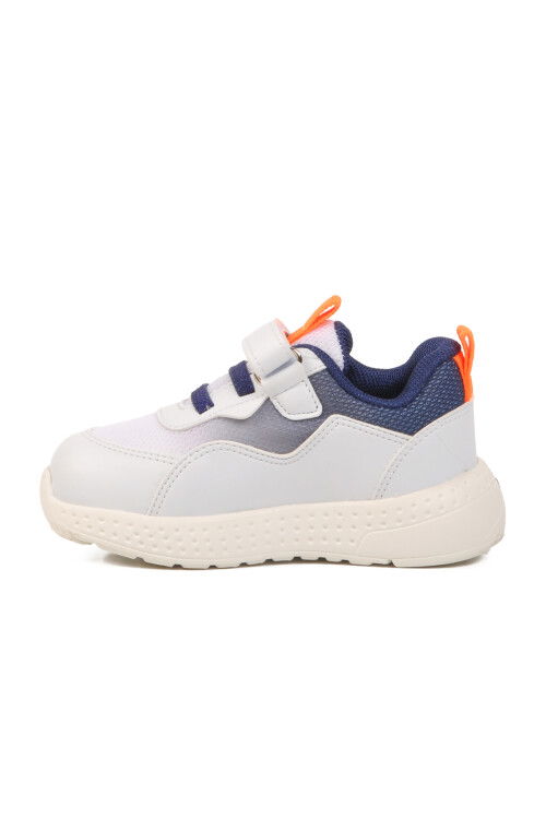 Beyaz Cırtlı Hafifi Kız Çocuk Spor Ayakkabı 1905 B