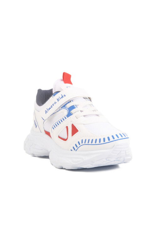 White Velcro Mesh Unisex Childrens Sports Shoes 1500 F
