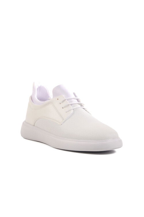 White Lace-Up Mens Casual Shoes 978 M