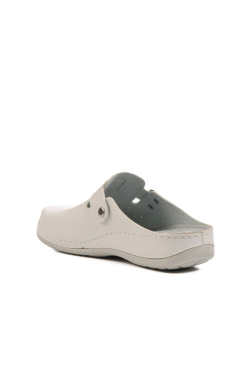 White Anatomical Mens Sabo Slippers 52.002 M