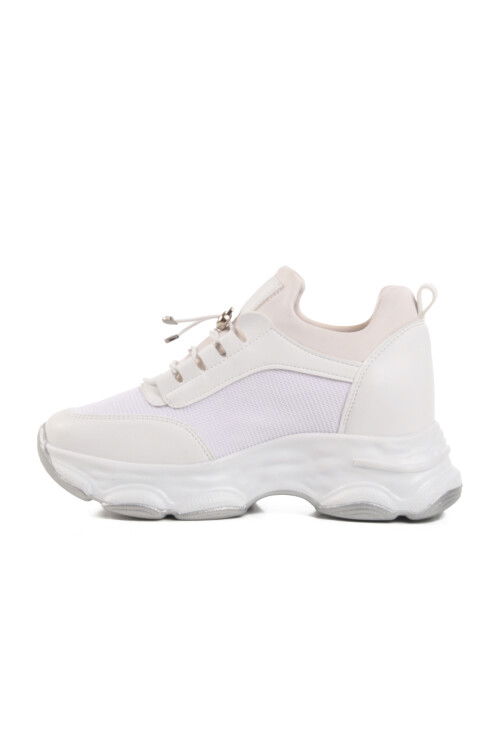 White High Sole Womens Sneaker 6064 Z