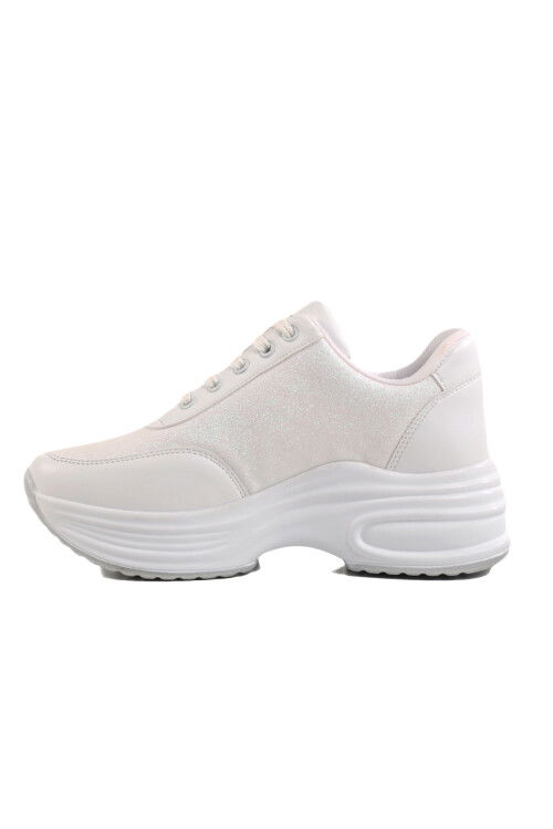 White High Sole Womens Sneakers 5016 Z