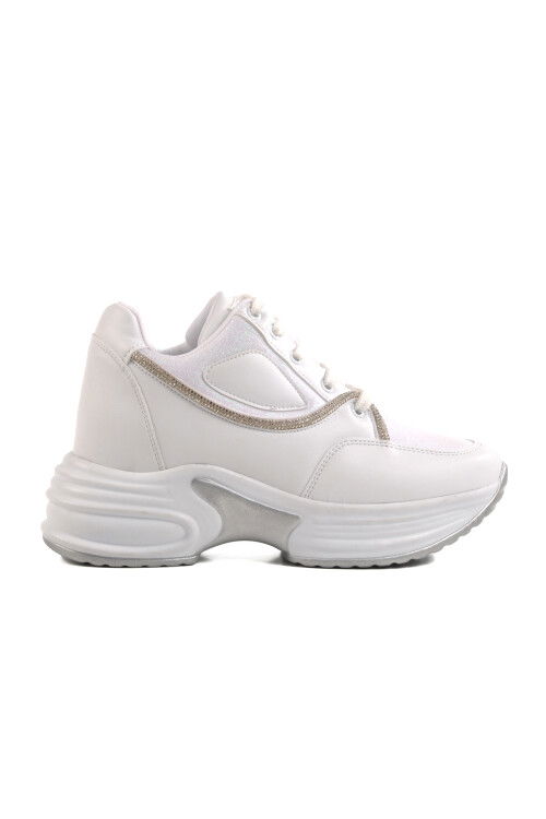 White High Sole Womens Sneakers 6031 Z