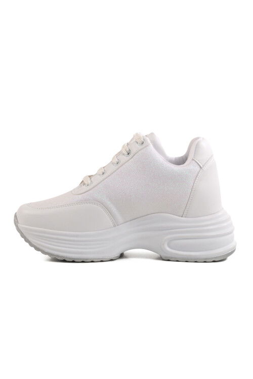 White High Sole Womens Sneakers 6031 Z