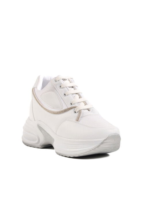 White High Sole Womens Sneakers 6031 Z