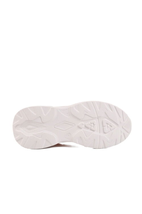 White Powder Velcro Mesh Girls Sneakers Ruffon F