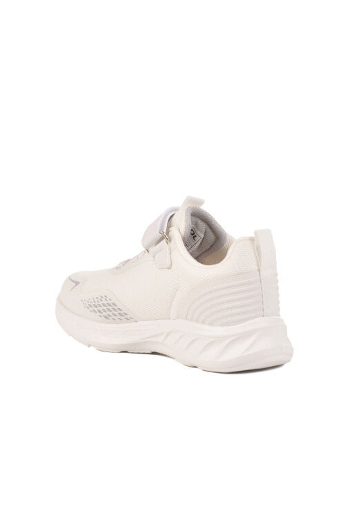 Rams F White Velcro Mesh Lightweight Boys Sneakers