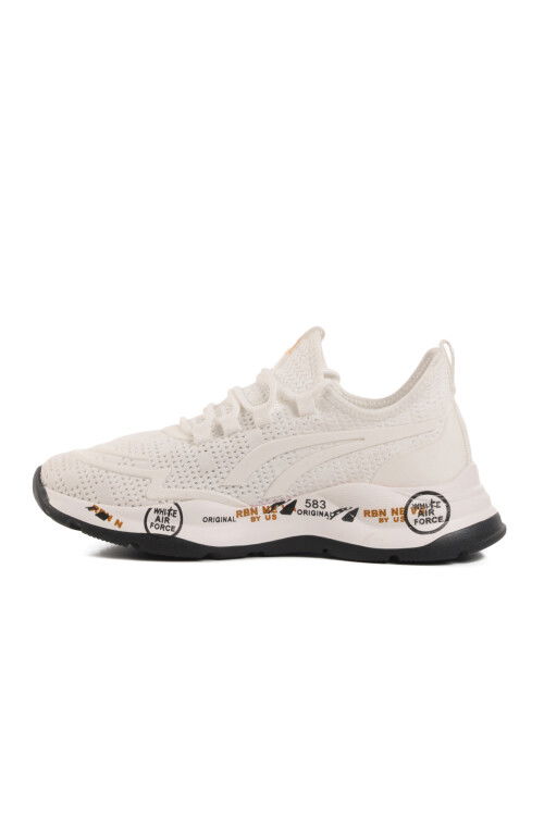 حذاء رياضي رجالي خفيف الوزن من إسفنج الذاكرة باللون الأبيض 241432 M